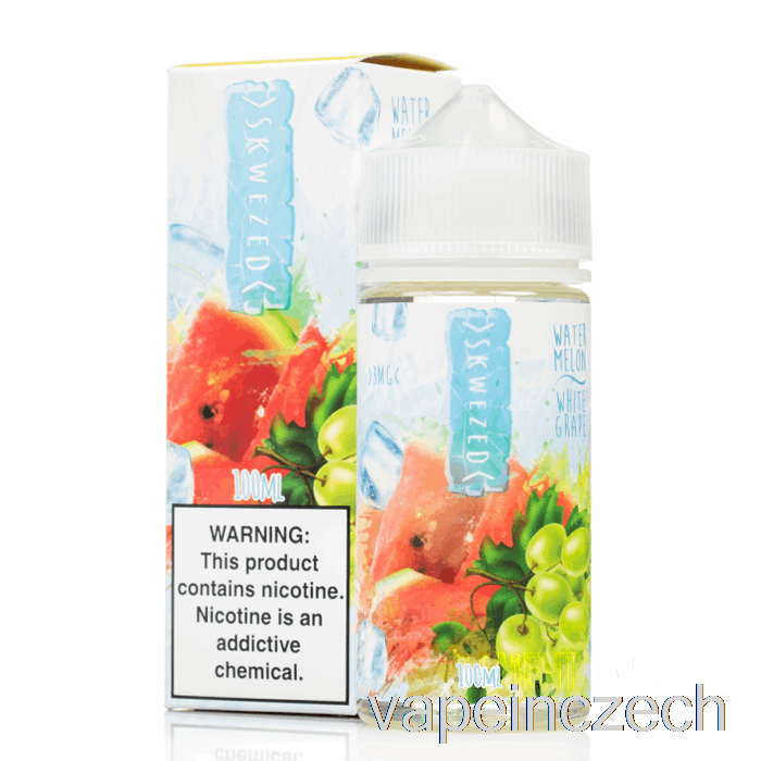 Ledový Meloun Bílý Hroznový - Skwezed - 100ml 3mg Vape Per